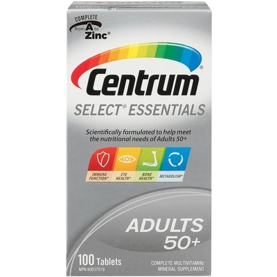 Centrum Select Essentials      100 ea, $0.21/1ea