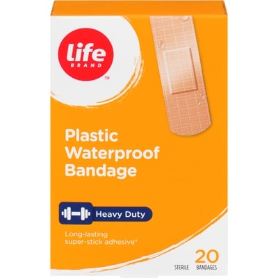 Life Brand Plastic Heavy Duty Bandage 20 ea, $0.19/1ea