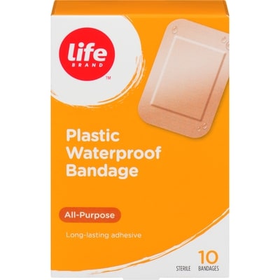 Life Brand Plastic Bandage, Waterproof, 10 Bandages 10 ea, $0.40/1ea