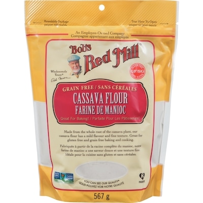 Bob’s Red Mill Farine de manioc, sans grains 567 g, 2,56 $/100g