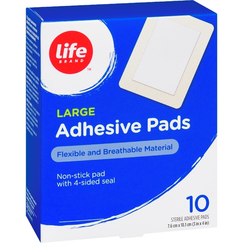 Large Adhesive Pads, 10 Pack