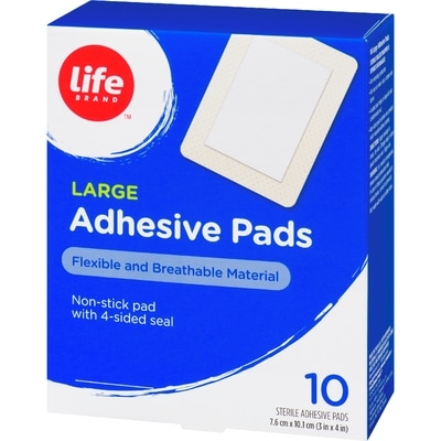 Large Adhesive Pads, 10 Pack