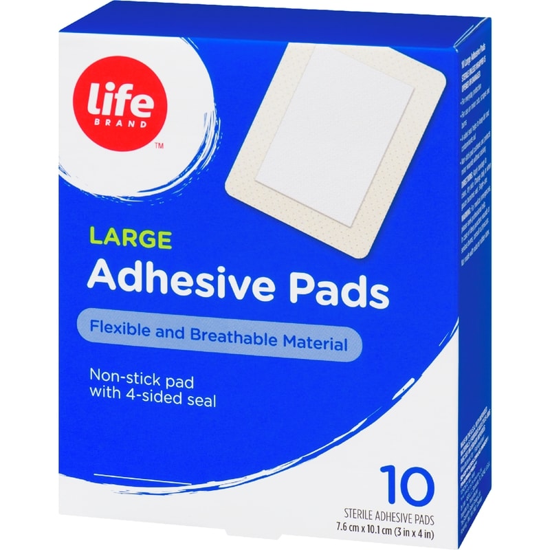 Large Adhesive Pads, 10 Pack