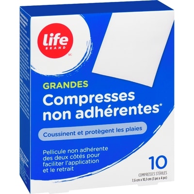 Grands tampons anti-adhésifs, 10 par paquet