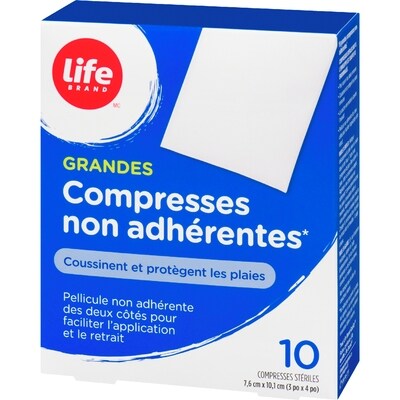 Grands tampons anti-adhésifs, 10 par paquet
