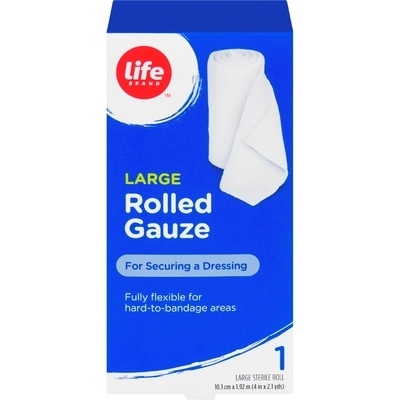 Life Brand Large Rolled Gauze, 1 Roll 1 ea, $4.49/1ea