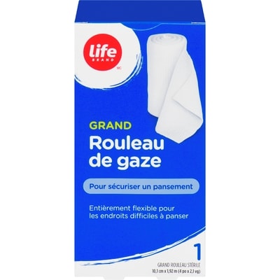 Life Grande gaze roulée, 1 rouleau 1 ea, 4,49 $/1ch