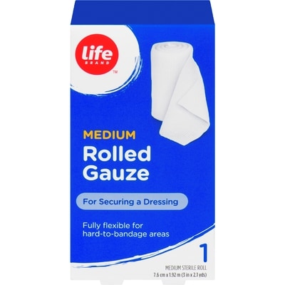 Life Brand Medium Rolled Gauze, 1 Roll 1 ea, $4.29/1ea