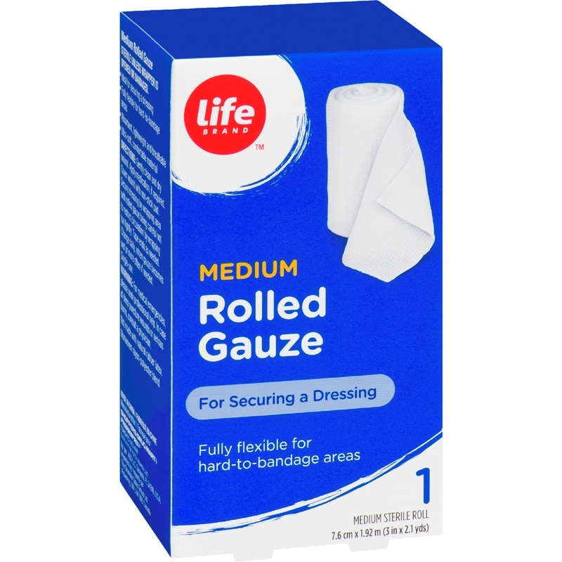 Medium Rolled Gauze, 1 Roll
