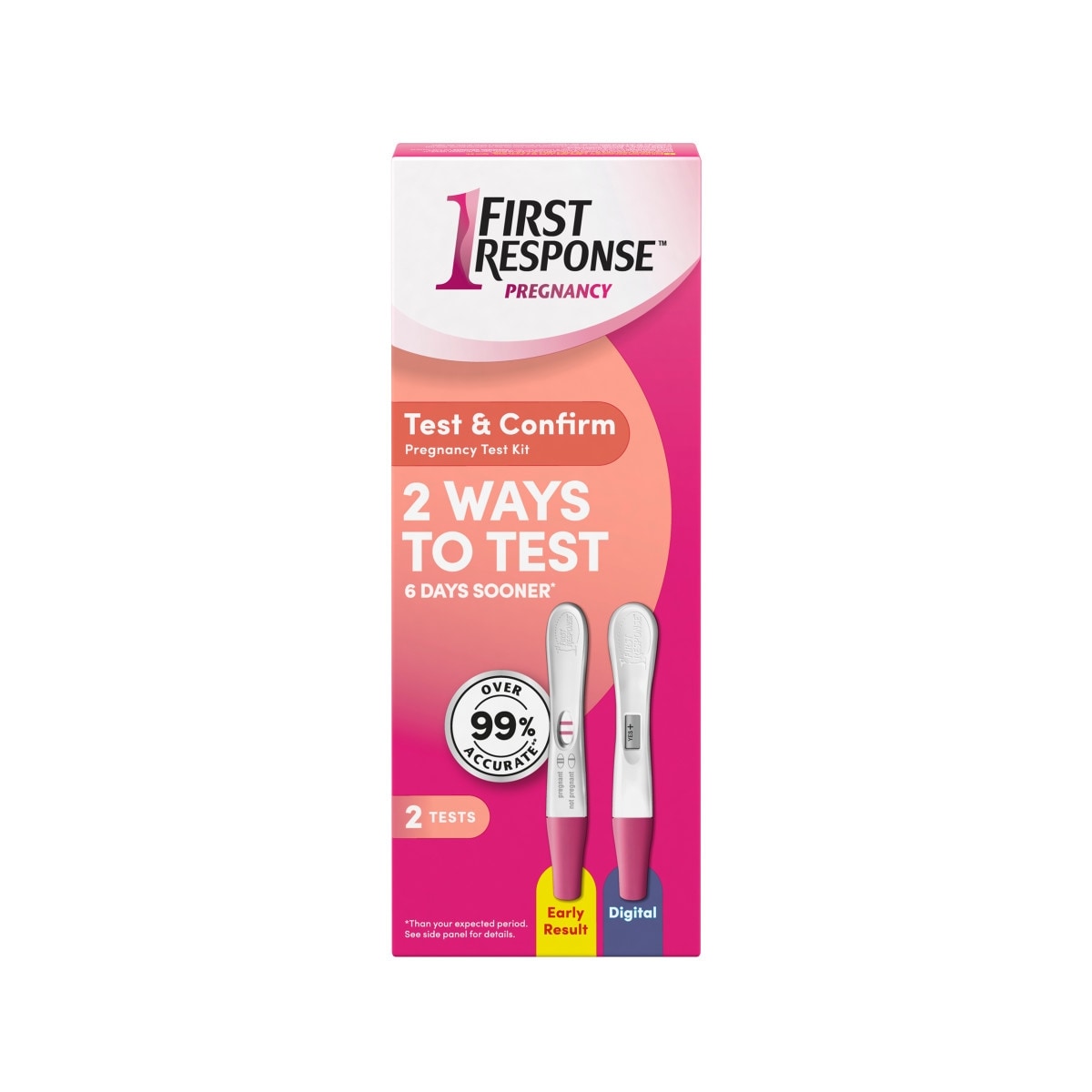 First Response Test & Confirm Pregnancy Test 2 ea, $11.00/1ea
