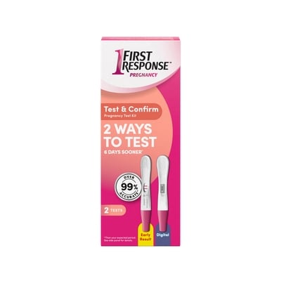 Première réponse Test de grossesse Tester et Confirmer 2 ea, 9,50 $/1ch