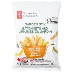 President's Choice French Onion and Sour Cream Flavour Garden Stix 142 g, $1.41/100g
