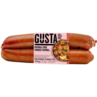 Gusta Seitan sausages -Smoked Paprika 350 g, $2.14/100g