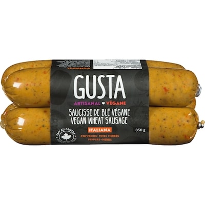 Gusta Saucisse de seitan - Italiana 350 g, 2,57 $/100g