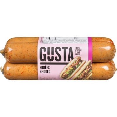 Gusta Smoked Vegan Sausage 350 g, $2.57/100g