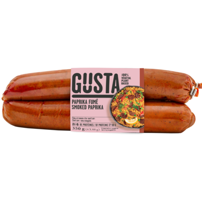 Gusta paprika fumé saucisse de seitan 350 g, 2,29 $/100g