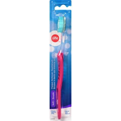 Life Brand Plaque Remover Toothbrush Soft 1 ea, $4.29/1ea