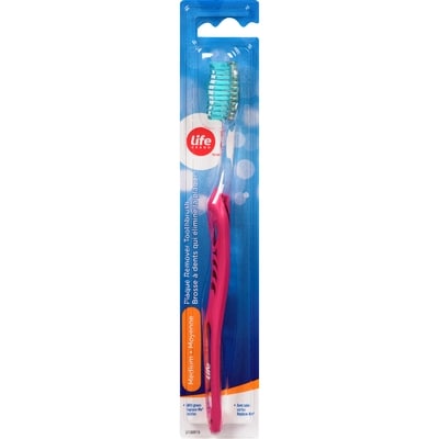 Life Brand Plaque Remover Toothbrush Medium 1 ea, $4.49/1ea
