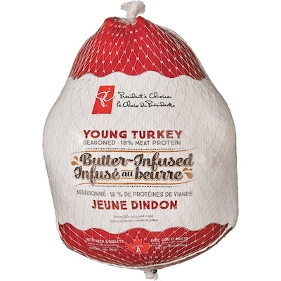 President's Choice Butter Infused Young Turkey - Frozen - 5-7 kg 5 kg, $0.80/100g