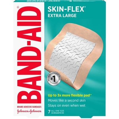 Band-Aid Skin-Flex Extra Large Adhesive Bandages 7 ea, $1.00/1ea