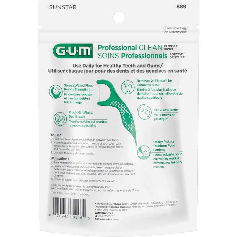 Professional Clean Flossers, Mint