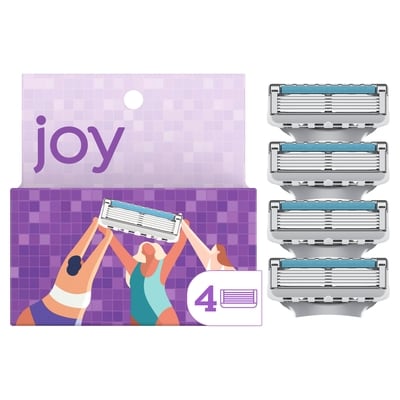 Joy Razor Blade Cartridge Refill for Women, 4 Blade Refills 4 ea, $3.87/1ea
