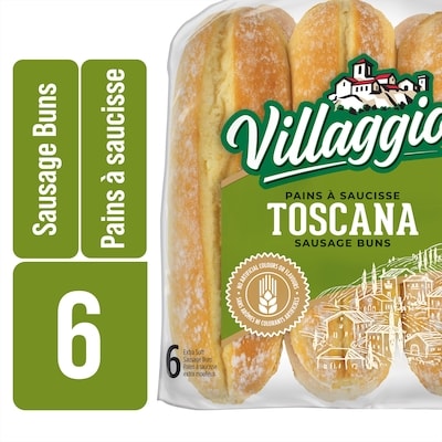 Villaggio Pains à saucisse extra-moelleux Toscana 426 g, 1,05 $/100g