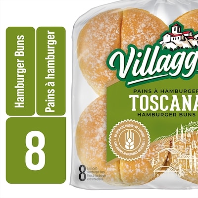 Villaggio Pains à hamburger extra-moelleux Toscana 528 g, 0,85 $/100g