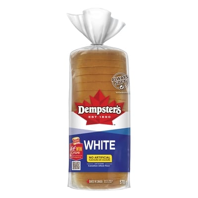 Dempster’s Pain blanc 570 g, 0,70 $/100g