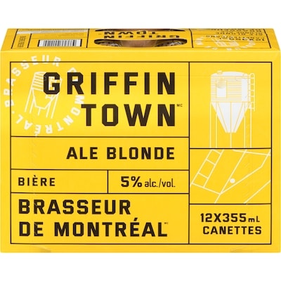 null Griffin town bière ale blonde (Pièce d’identité requise au moment du ramassage) 12x355.0 ml, 0,60 $/100ml