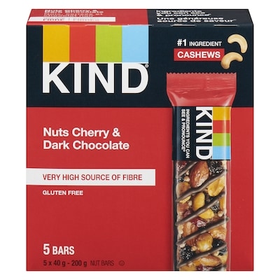Kind Nuts Cherry & Dark Chocolate Bar 200 g, $22.50/100g