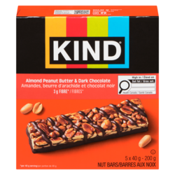 Kind Almond Peanut Butter & Dark Chocolate Bar 5x40.0 g, $4.50/100g