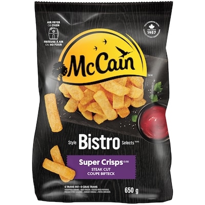 McCain Bistro Selects™ Super Crisps® Steak Cut French Fries 650 g, $0.92/100g