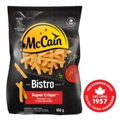 McCain Bistro Selects™ Super Crisps Straight Cut French Fries 650 g, $0.44/100g