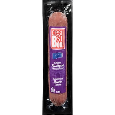 Papillon Salami Rustique Traditionnel 175 g, 5,14 $/100g