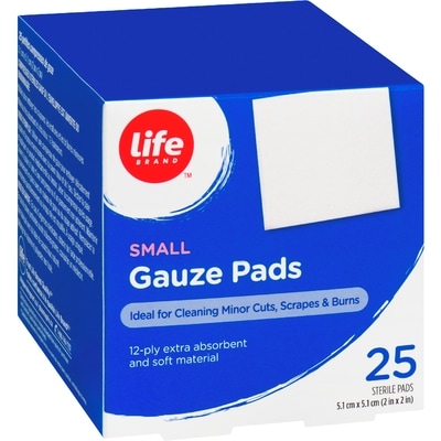 Small Gauze Pads, 25 Pack