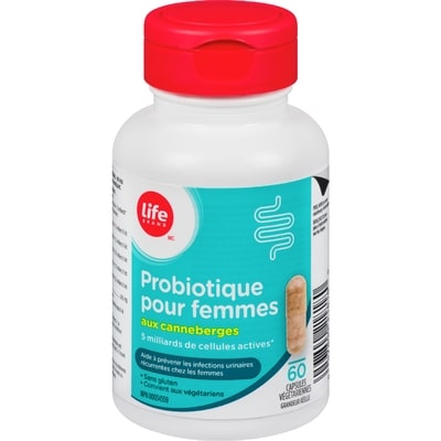 Life Probiotique pour femmes aux canneberges, 60 capsules végétariennes 60 ea, 0,20 $/1ch