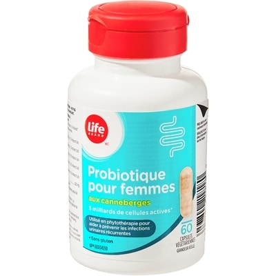 Probiotique pour femmes aux canneberges, 60 capsules végétariennes
