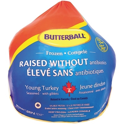 Butterball Frozen Turkey, 3-5 Kg 4 kg, $0.97/100g