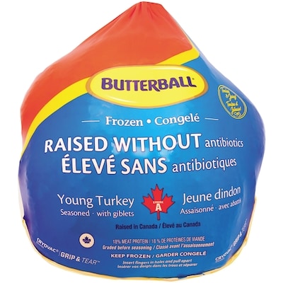 Butterball Frozen Turkey, 5-7 Kg 5 kg, $0.80/100g