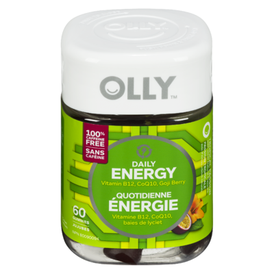 OLLY Supplément Gélifié Passion Tropicale mélange de B12, CoQ10 et baies de lyciet 60 ea, 0,47 $/1ch