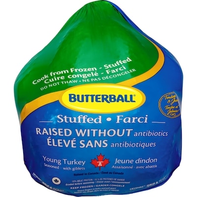 Butterball Frozen Stuffed Turkey 7-9 Kg 8 kg, $0.76/100g