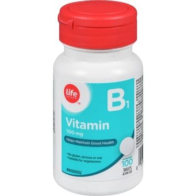 Life Brand Vitamin B1 100mg 100 ea, $0.10/1ea