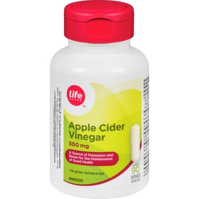 Life Brand Apple Cider Vinegar 500Mg 90 Capsules 90 ea, $0.07/1ea