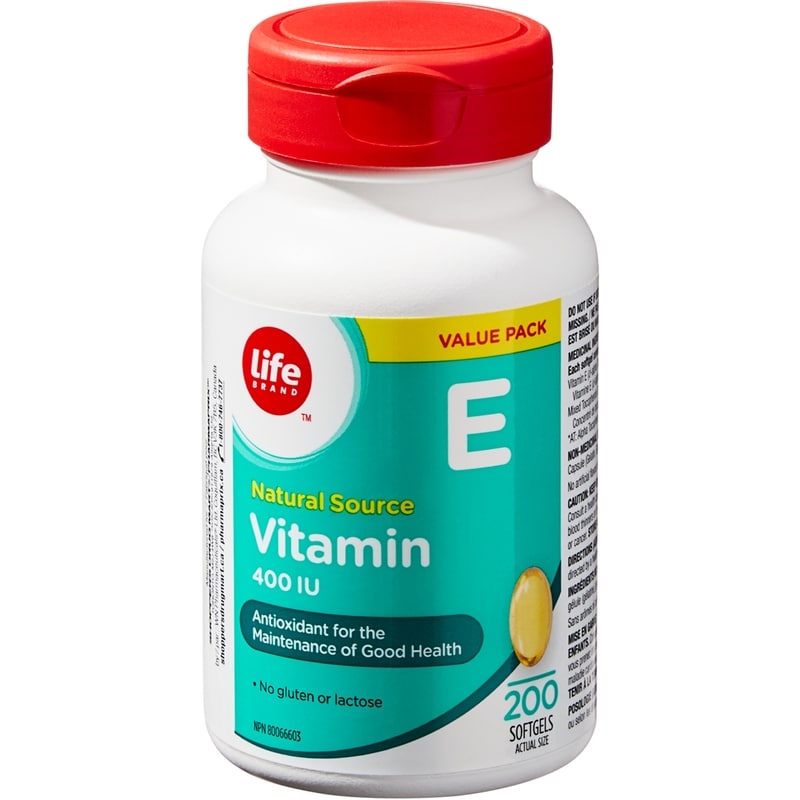 Natural Source Vitamin E 400 IU 200 Softgels Value Pack