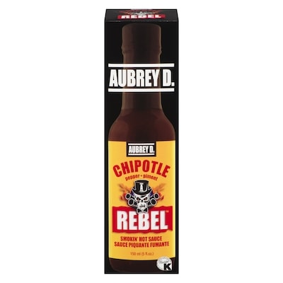 Aubrey D Rebel Chipotle Hot Sauce 150 ml, $6.66/100ml