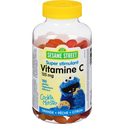 Sesame Street SESS VITAMINE C 125MG GELIFIES 180 ea, 0,09 $/1ch