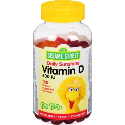 Sesame Street Vitamin D 600Iu Gummies    180 ea, $0.12/1ea