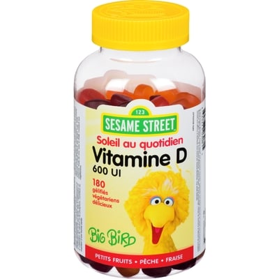 Sesame Street Vitamines Gélifiées D 600 Ui Sess 180 ea, 0,09 $/1ch