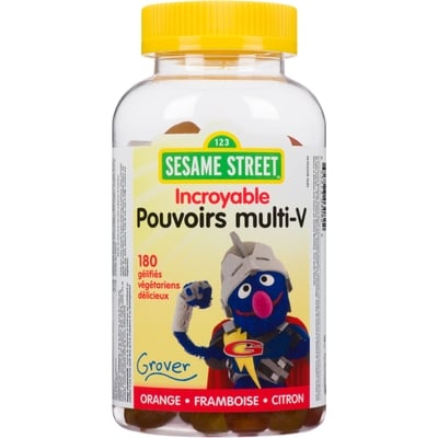 Sesame Street Vitamins, Incredible Power Multi Vegetarian Gummies 180 ea, $0.08/1ea